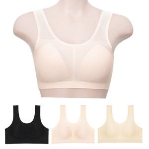 [마이핏]심리스 누디 브라탑/메쉬 인견 모달/이너 원피스 나시