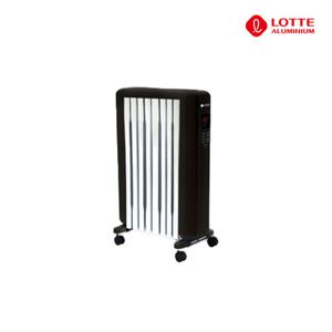 롯데 전자식 8핀 라디에이터 LOR-E08T/5평 리모컨 전기 라지에타