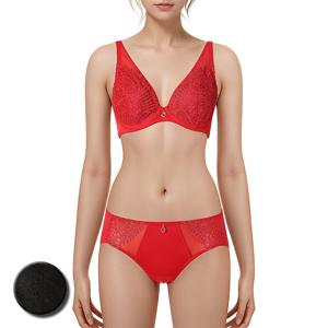 [비비안(언더웨어)]캐미컬 자수 부직포 패드 A,B,C컵 브라 햄라인 팬티 세트 BR967ABP967AP