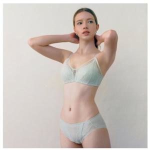 (비너스)애쉬메모리 광고브라 세트 110사이즈운영 노라인팬티-VPT9001H