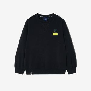 [휠라키즈] 베이직 로고 맨투맨 (FK2POH1102X_BLK)