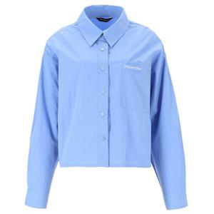 [아이잗컬렉션]아웃 포켓 세미 크롭 블라우스 (CR3E0BL051)