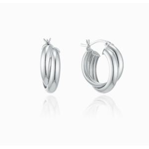 [로이드] 더블레이어 볼륨링 귀걸이 LLEB23317S