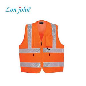 조끼 대영 2008DPOW 형광주황 고휘도 반사 망사조끼 현장조끼