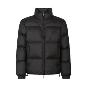 엠포리오 아르마니 로고 패치 하이넥 패디드 재킷 6D1BF61NQTZ 0999 TP935818587