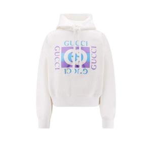 Gucci 로고 프린트 드로스트링 후드티 837935XJHGJ 9081 TP945332162