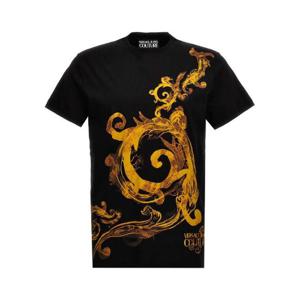 Versace 진스 꾸뛰르 바로코 프린트 크루넥 티셔츠 76GAH6SWJS304 G89 TP945667177