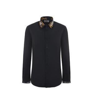 Versace 진스 꾸뛰르 로고 프린트 버튼 셔츠 73GAL2SB08506 899 TP945661811