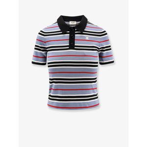 [CELINE] 라프리마 여성 폴로 셔츠 코튼 니트 위드 스트라이프 모티프 RY0BY886Z GAN5 DENIM/BLACK/OFF 화이트 /12