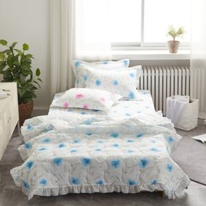 [르헤브] 큐티플라워 스노우 리플 누비이불 베개세트 SS