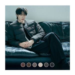 [지오다노]남성 가을 겨울 레귤러핏 라운드넥 퀼팅 경량 패딩 자켓 075916