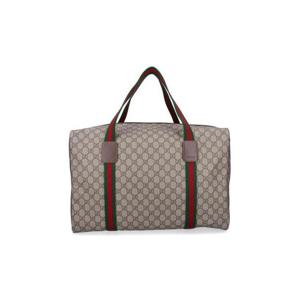 구찌 라지 더플백 스퀘어 웹 소프트 GG 수프림 758664 FACK79768