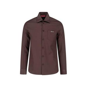 구찌 홀스빗 디테일 폴리에스터 트윌 셔츠 841624 ZAT432518 BRO