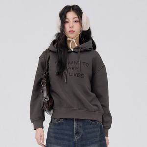 [체이스컬트]여성 밍크 기모 후드 티셔츠 EFRG5177D09_YS