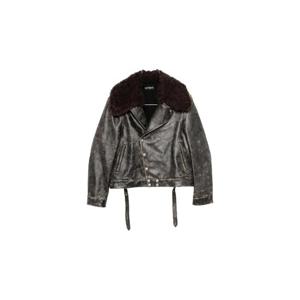 25 FW 앤드뮐미스터 비너스 퍼 칼라 버튼 레더 재킷 B0013398LT169 TP444592707