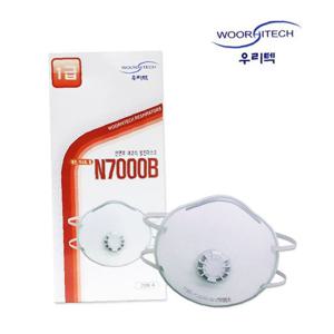 방진마스크 1급 우리텍 N7000B 안면부여과식 20매