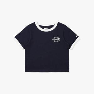 디아도라반팔티 KQJ D5122LRS22NVD 위켄드 링거 반팔 티셔츠 우먼 NAVY