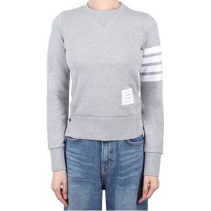 톰브라운 여성 사선완장 맨투맨 라이트그레이 FJT002A 00535 055