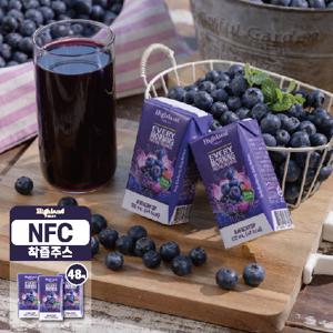 하이랜드 프레쉬 100% 블루베리 주스 48팩 120mL (무설탕 NFC 주스)