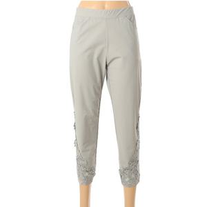 [몬테밀라노]MK106P3101 플라워 레이스 스키니 스판 캐쥬얼 팬츠 바지