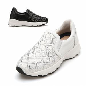 [미소페] 여성 큐빅 핫픽스 스니커즈 012210016 5cm 2color