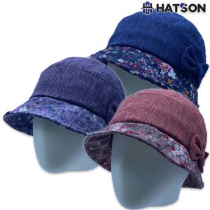 햇츠온 C21-304 여성 여름 피에르가르뎅 꽃무늬 COOL 버킷햇