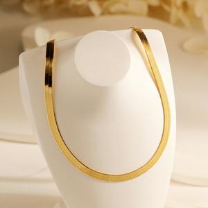 골드팡 14k 볼드에센셜 스네이크 오메가 목걸이