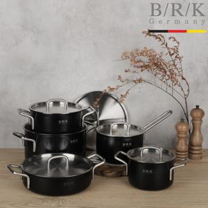 [비알케이(생활)]노르딕 통5중 냄비 5종 세트 미드나잇 블랙(16,18편수,20,24,24전골)