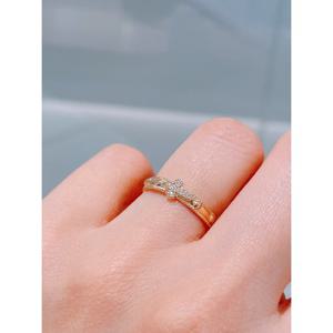 미니골드 14K 데우스 묵주반지 RONM4030