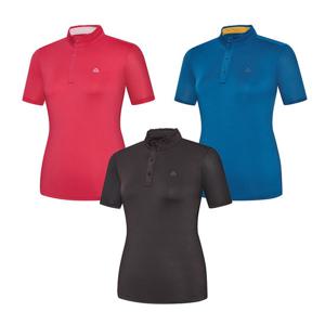 콜핑 여성 하이쿨 등판 메쉬 반팔 셔링 반집업 티셔츠 2002TK549W