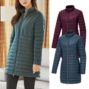 콜핑 여성 구스다운 등산 중기장 패딩 자켓 경량 보온 아브란(여) KRJ6713W