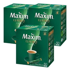 [동서식품] 맥심 디카페인 커피믹스 스틱형 50입 3개