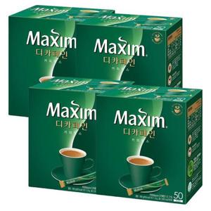 [동서식품] 맥심 디카페인 커피믹스 스틱형 50입 4개