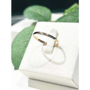 미니골드 14K 베이직 심플 미스링 RHOM4015