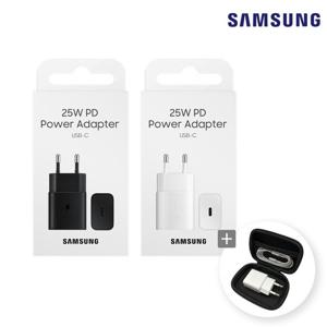 삼성 정품 25W PD PPS 초고속 충전기 절전형 GaN USB C타입 고속충전기 갤럭시S25 S24 S23 Z플립 Z폴드 아이폰 호환 충전기파우치 증정 EP-T2510N N