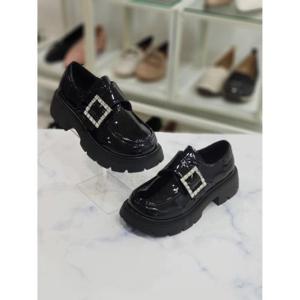 [한슈]한슈 세이브존07 애나멜 청키 로퍼 힐 5cm HS93j23dg (284