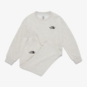 노스페이스키즈 NM5MR04S 오트밀 걸즈 앤 그루브 세트 셋업