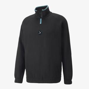 푸마 클래식 스쿱넥 골지 크롭 긴팔 가디건 533451-01