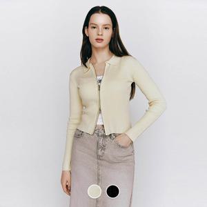 [지오다노/본사] 355514 여 12gg 립 골지 카라넥 투웨이 집업 가디건