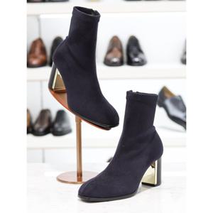 [탠디] 여성앵클스판부츠 717701 W685 네이비 7cm