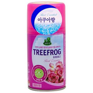 차량탈취제 청개구리 트리프로그 자동분사 방향제 280ml-아쿠아향