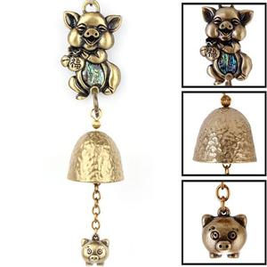 인테리어 행운가득 복돼지 캐릭터 자개 문종 1종