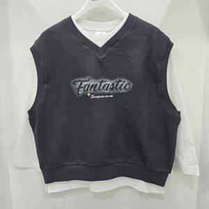 [에꼴리에]빈티지 프린팅 조끼세트티(25OT456)_US