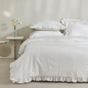 [파르페by알레르망] 캐슬린 60수 모달 바이오워싱면 무봉제 차렵이불 Q