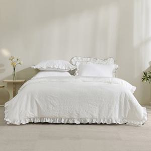 [파르페by알레르망] 캐슬린 60수 모달 바이오워싱면 무봉제 차렵이불세트 Q