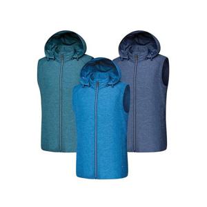 [콜핑]남자 봄 프론트라이트 멜란지 후드등산조끼 (KTV7137M)