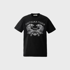 오니츠카타이거 그래픽 반팔 티셔츠 2183B184 001 BLACK DOM