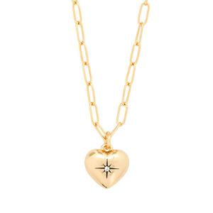 코치 아이코닉 하트 여성 목걸이 451072 GLD 710