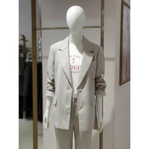 [에꼴드파리] (드라로얄) 허리 비죠장식 재킷 21ZRB44WJAM21Z