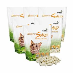 퀸오브샌드 두부 모래 오리지날 3kg 1박스 6개입 화장실모래 모래 고양이모래 고양이배변 고양이배변용모래